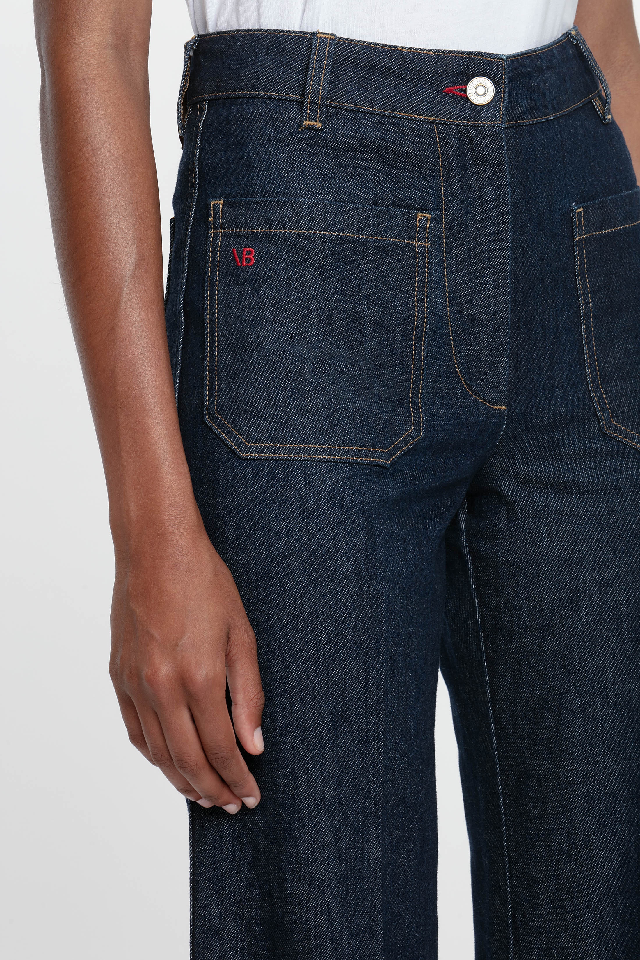 Alina High Waisted Stretch Jean In Indigo Rinse - 3