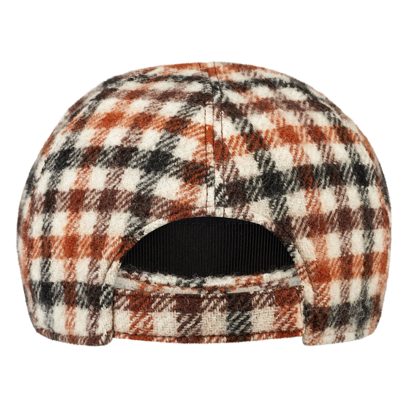 CHECKED WOOL BASEBALL CAP - 3