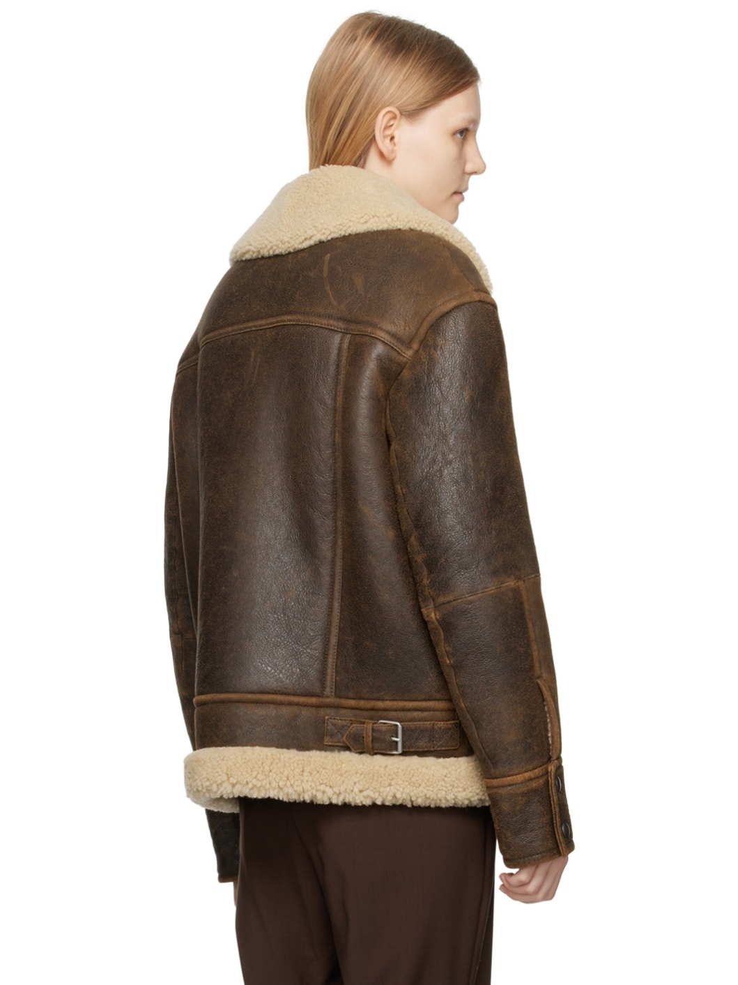Brown Empoli Leather Jacket - 3
