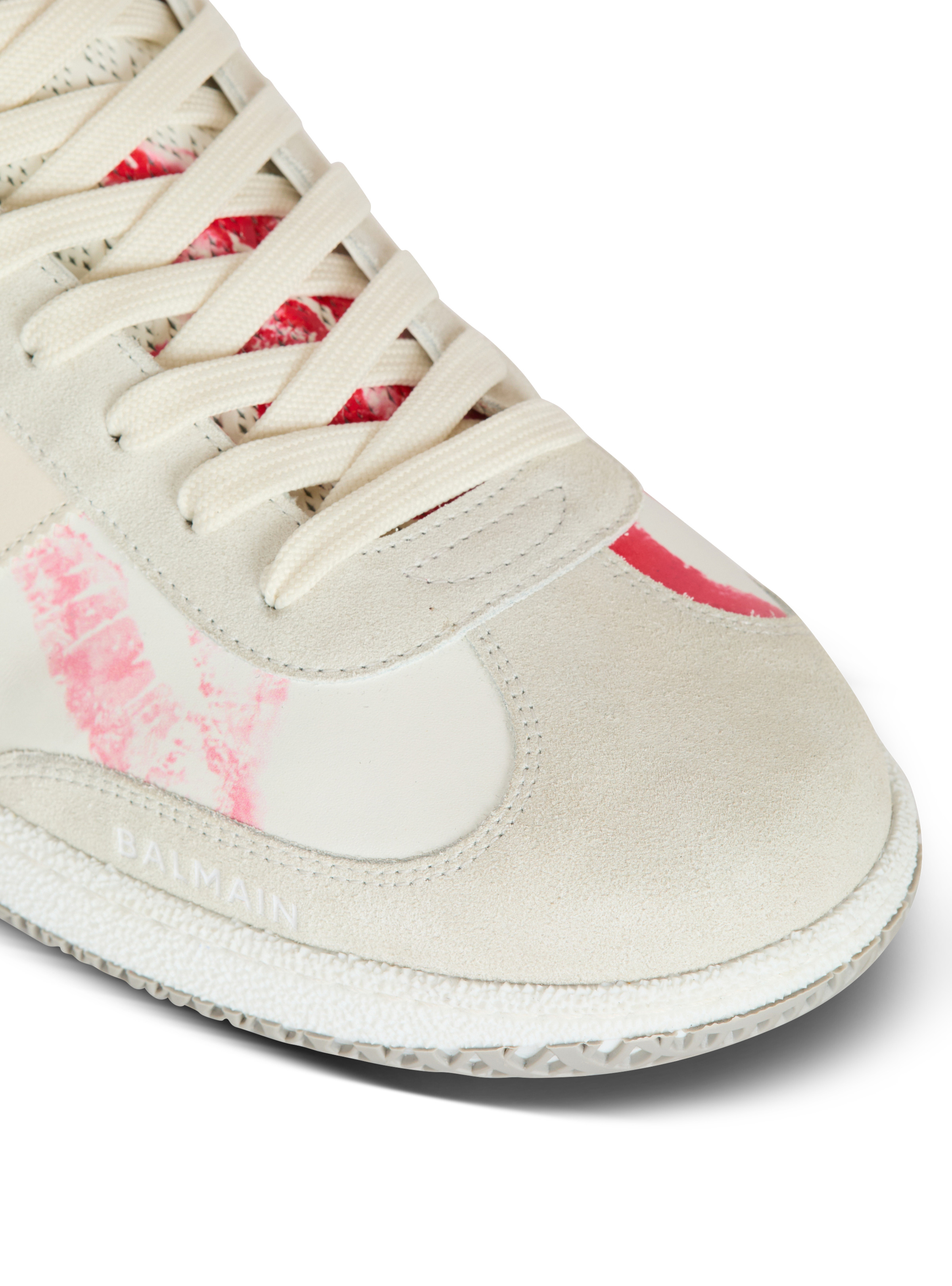 Calfskin Balmain Swan trainers - 6