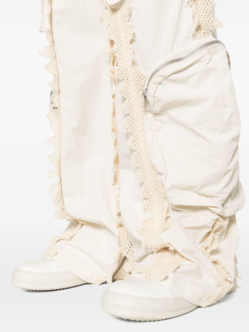 Spherical high-waist cargo trousers - 5