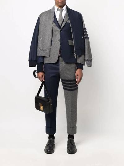 Thom Browne 4-Bar striped cardigan outlook