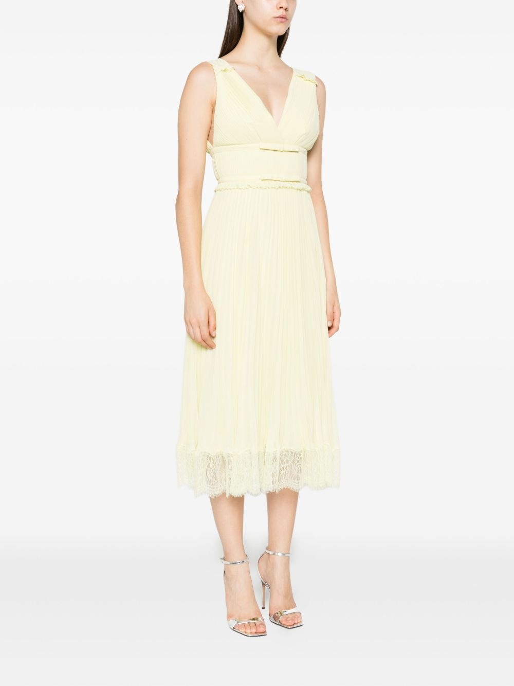 georgette frill midi dress - 3
