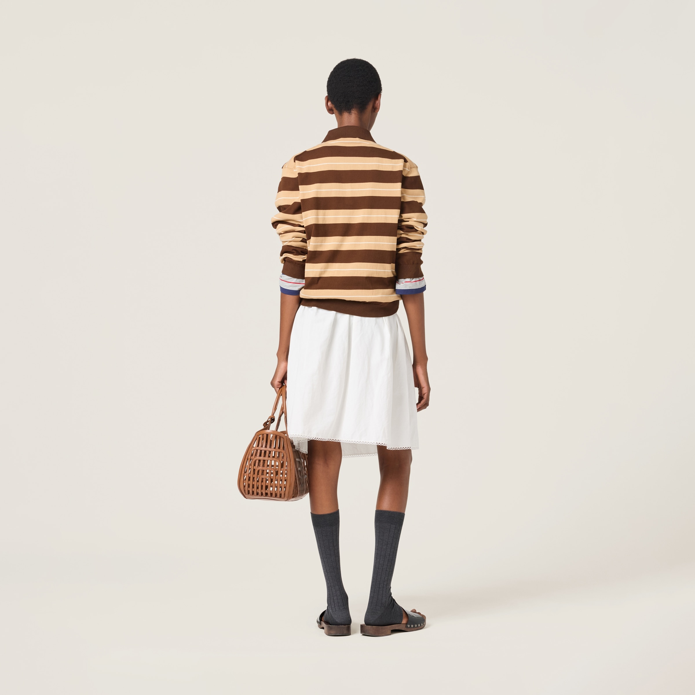 Cotton knit polo shirt - 3