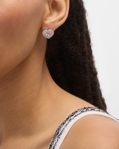 Chopard Happy Diamonds Icons 18K White Gold Heart Earrings outlook