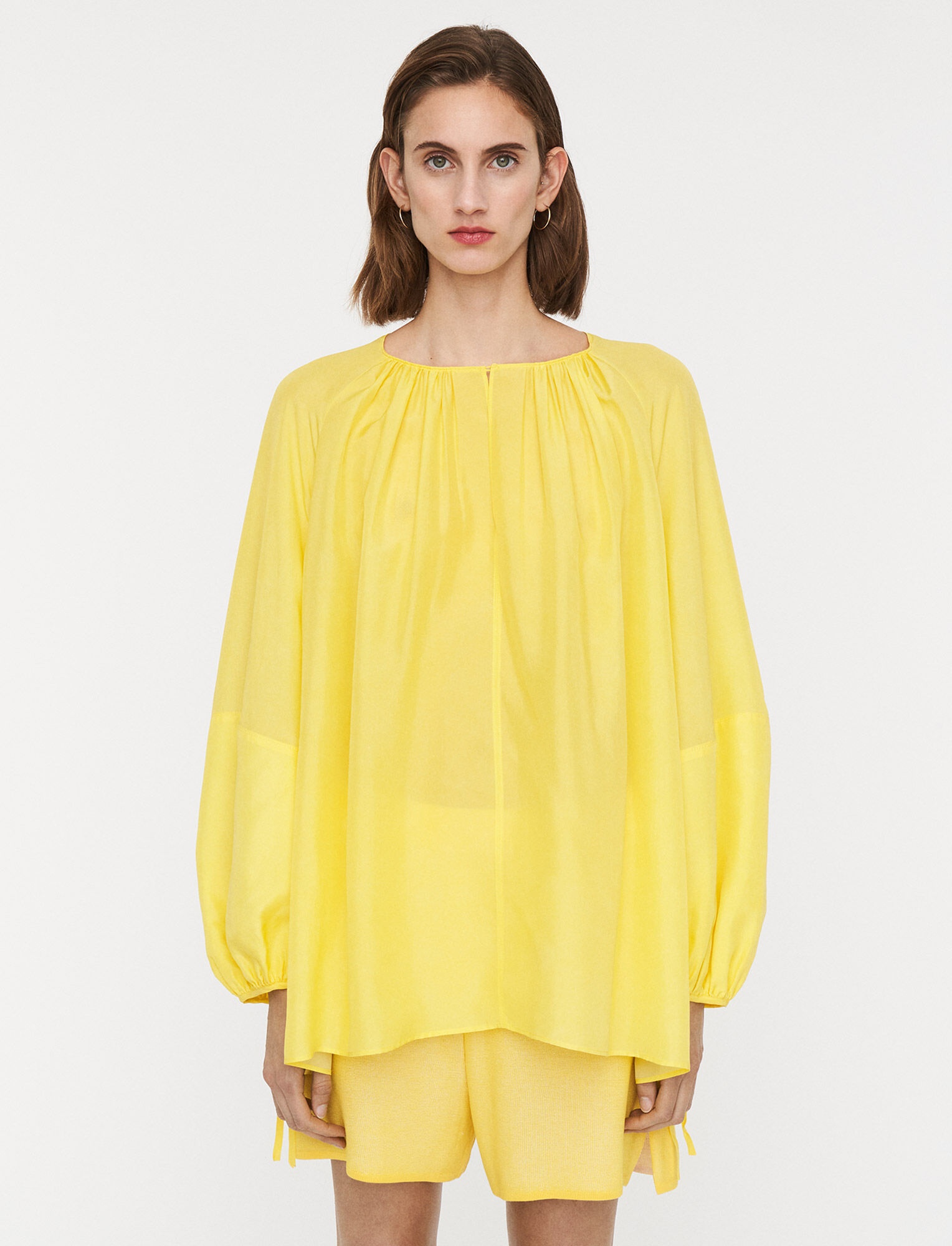 Silk Habotai Baume Blouse - 3