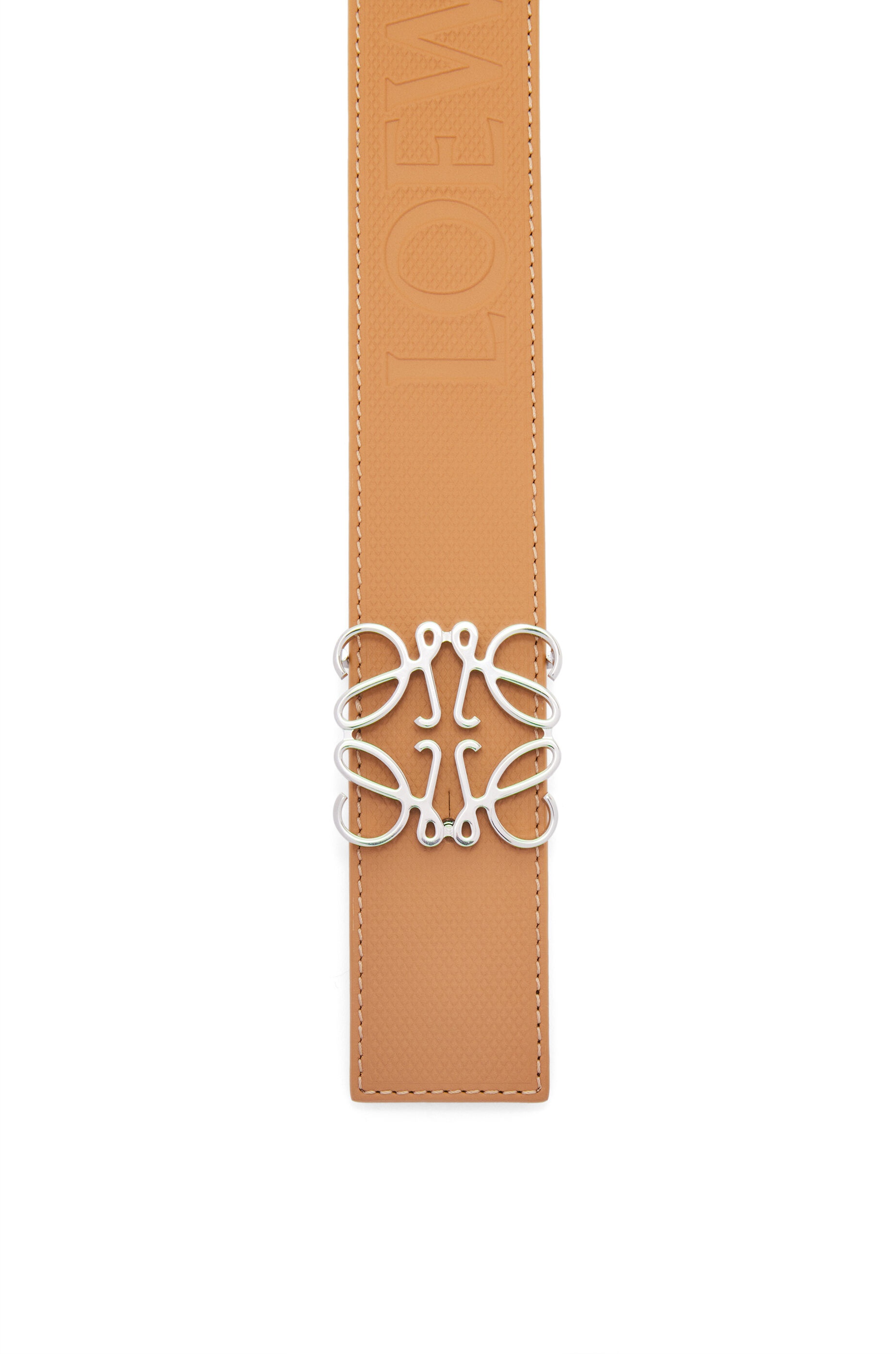 Reversible Anagram belt in diamond calfskin - 3