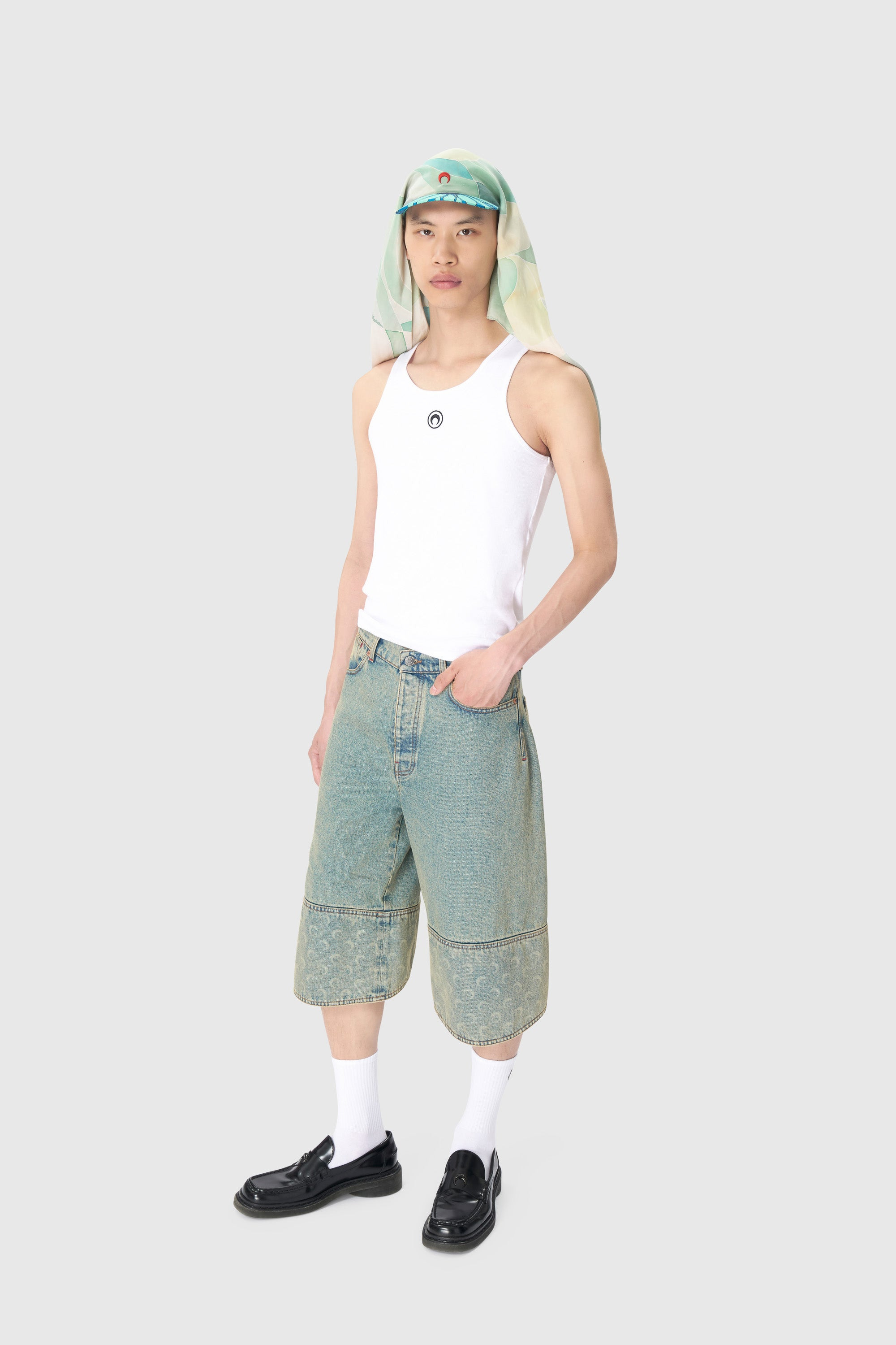 Moon Laser Denim Bermudas - 5