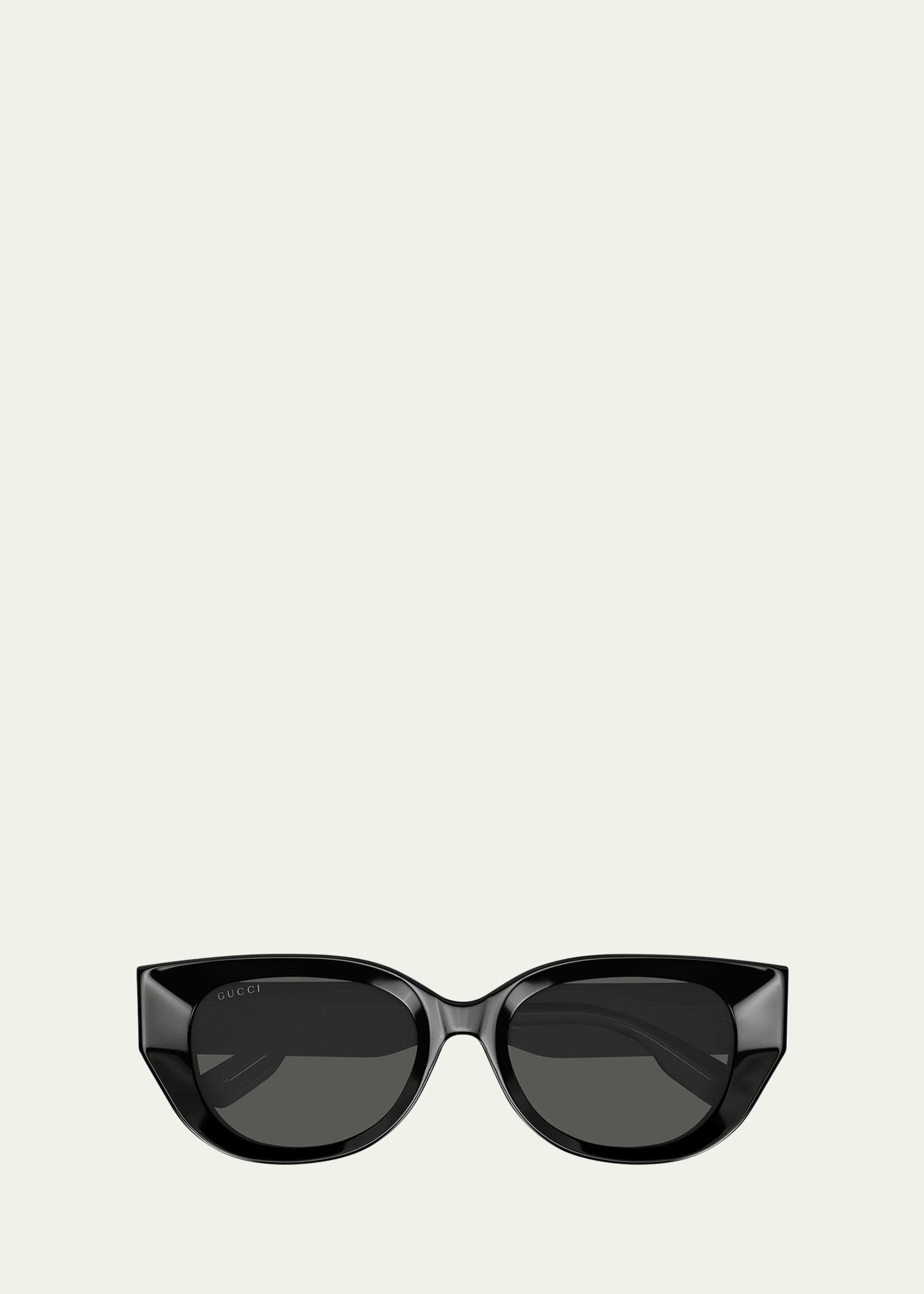 Beveled Recycled Acetate Cat-Eye Sunglasses - 1