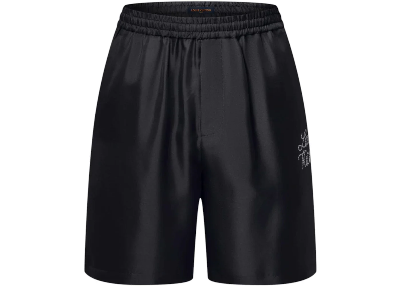 Louis Vuitton x Nigo Printed Signature Silk Shorts Black - 1