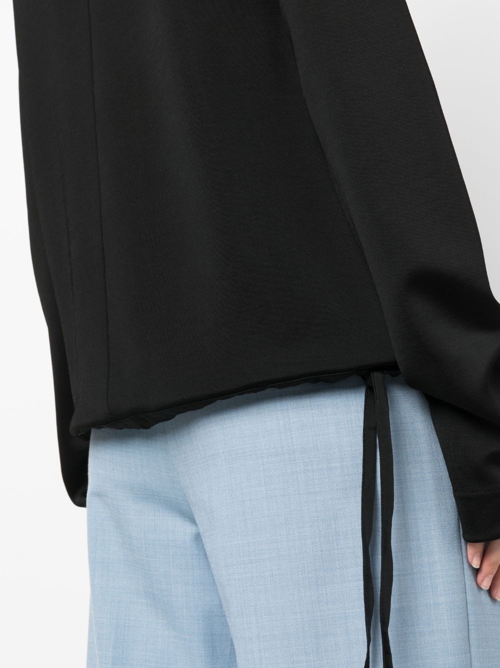 zip-up extra-long sleeve sweatshirt - 5
