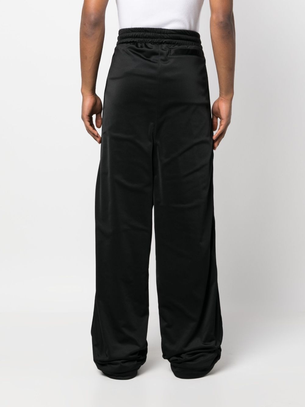 logo-print wide-leg trousers - 4