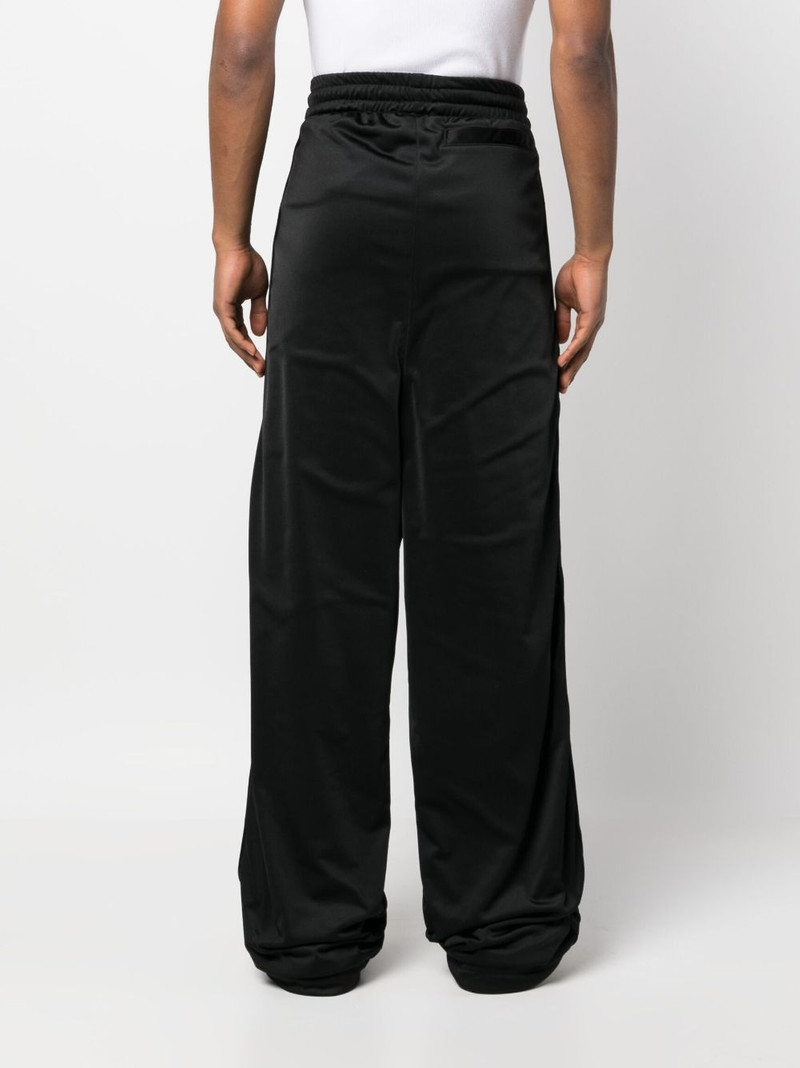 logo-print wide-leg trousers 4