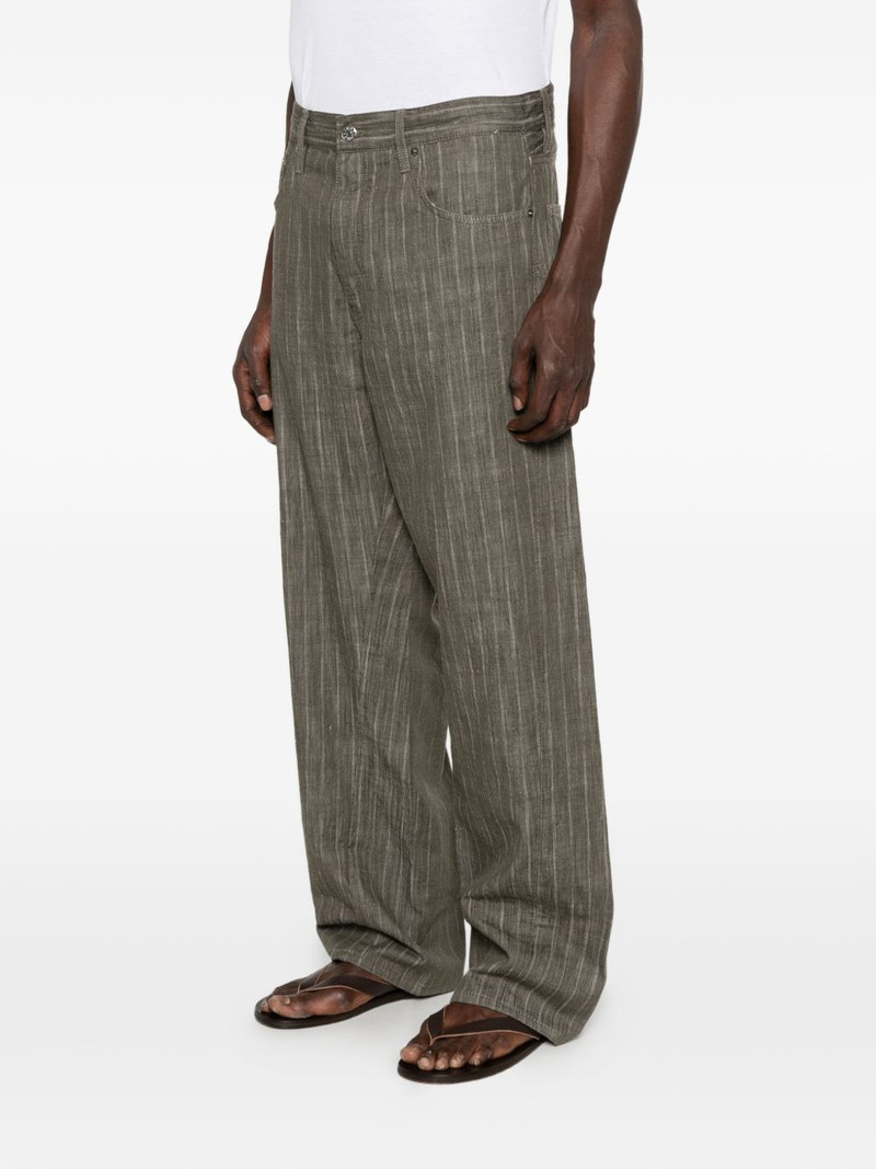 Wide Twist striped straight jeans 3