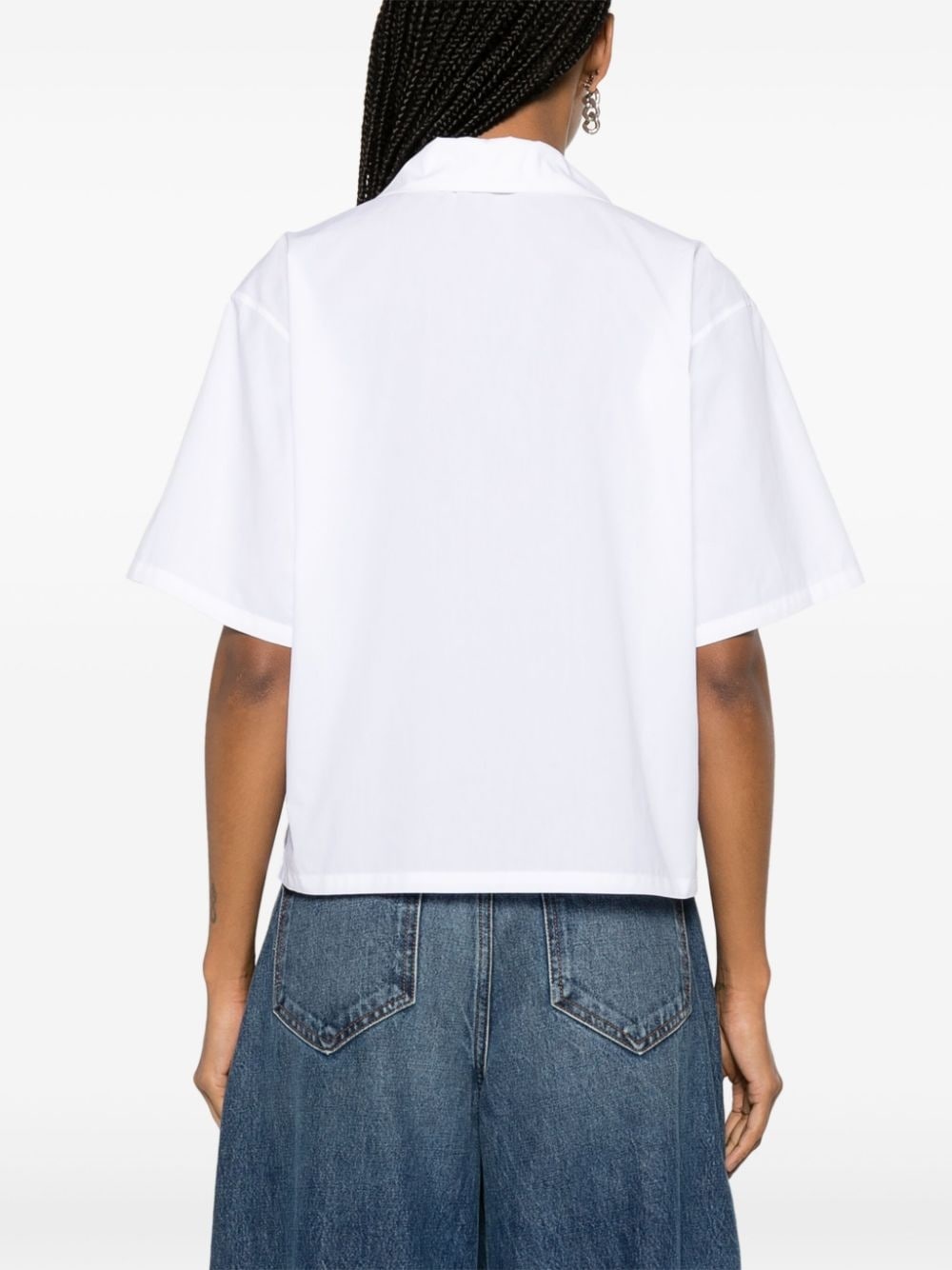Boke Flower cropped shirt - 4
