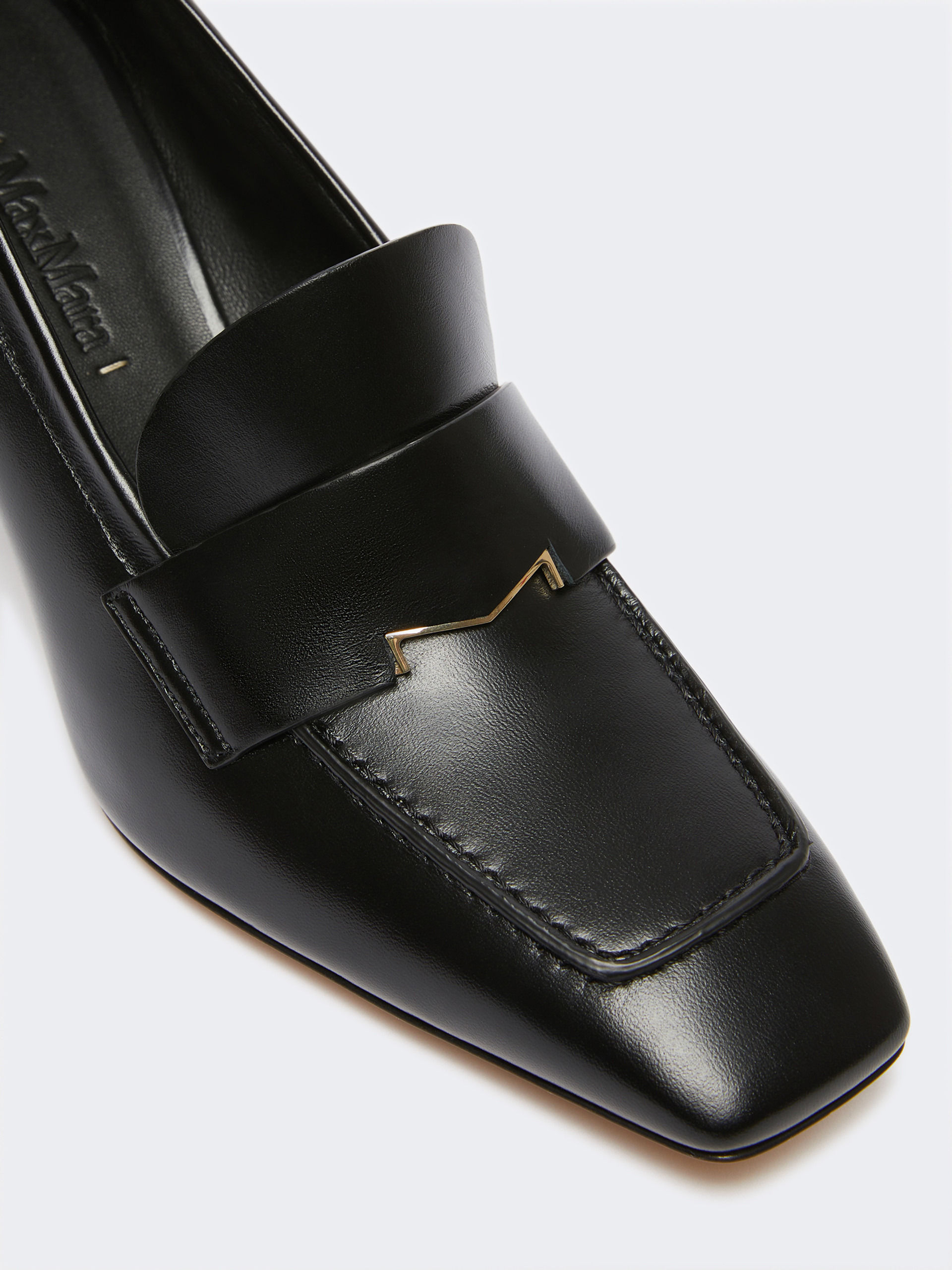 HREGENTMOC Leather loafers with heel - 4