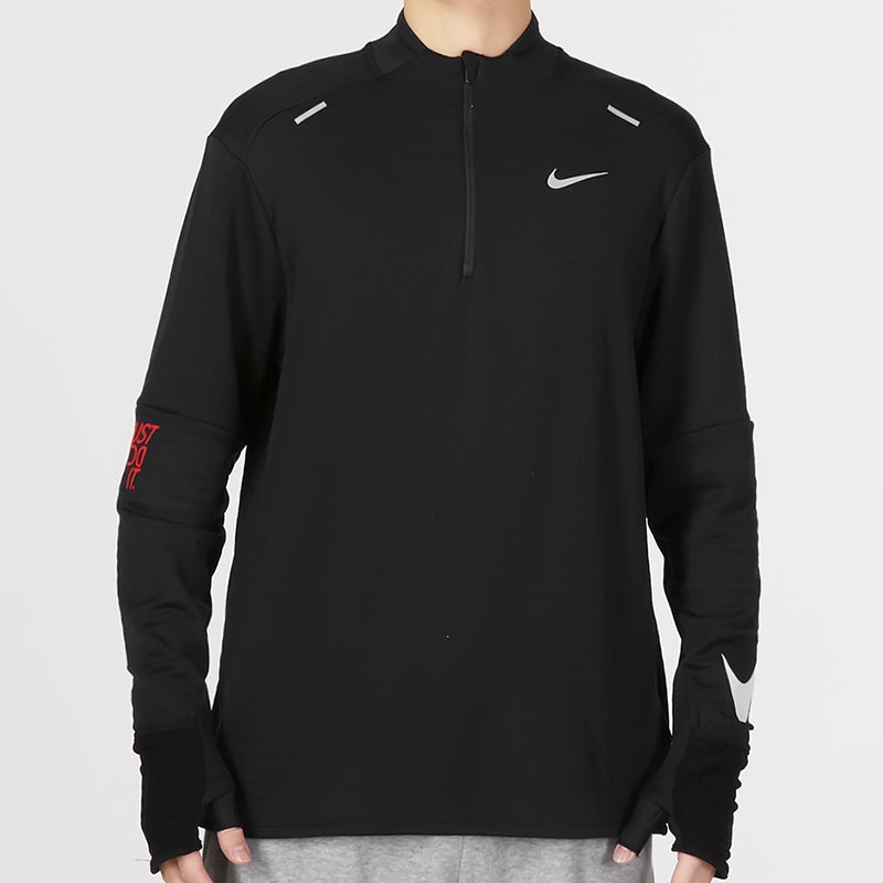 Nike Therma FIT Repel Element Long Sleeves Tee 'Black Red' FD4064-010 - 3