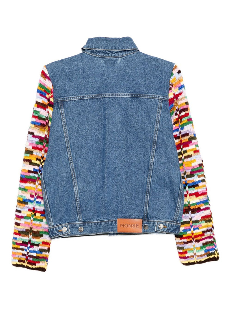 Monse crochet sleeves denim jacket outlook