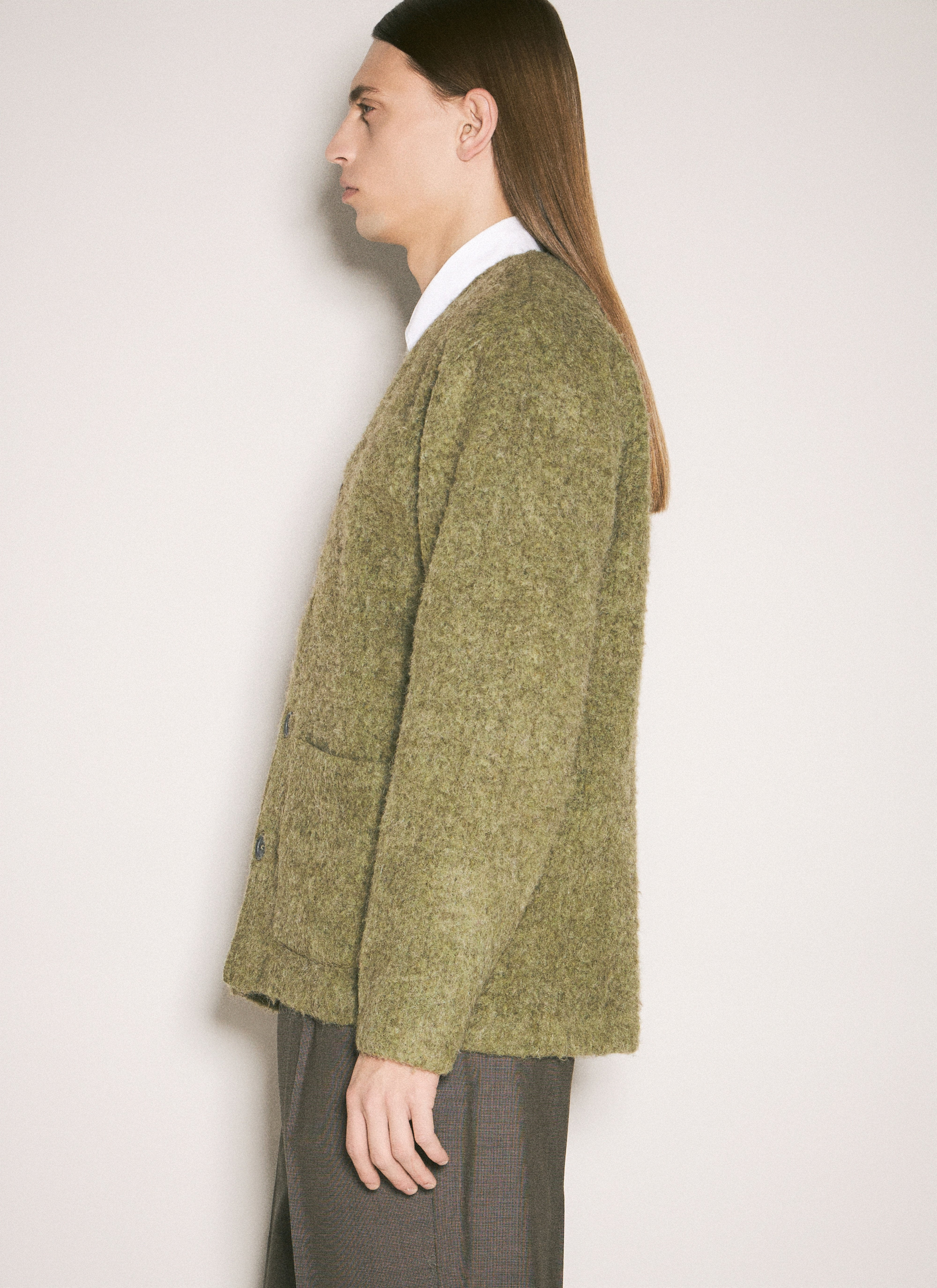 Our Legacy Men Brushed Knit Cardigan - 4