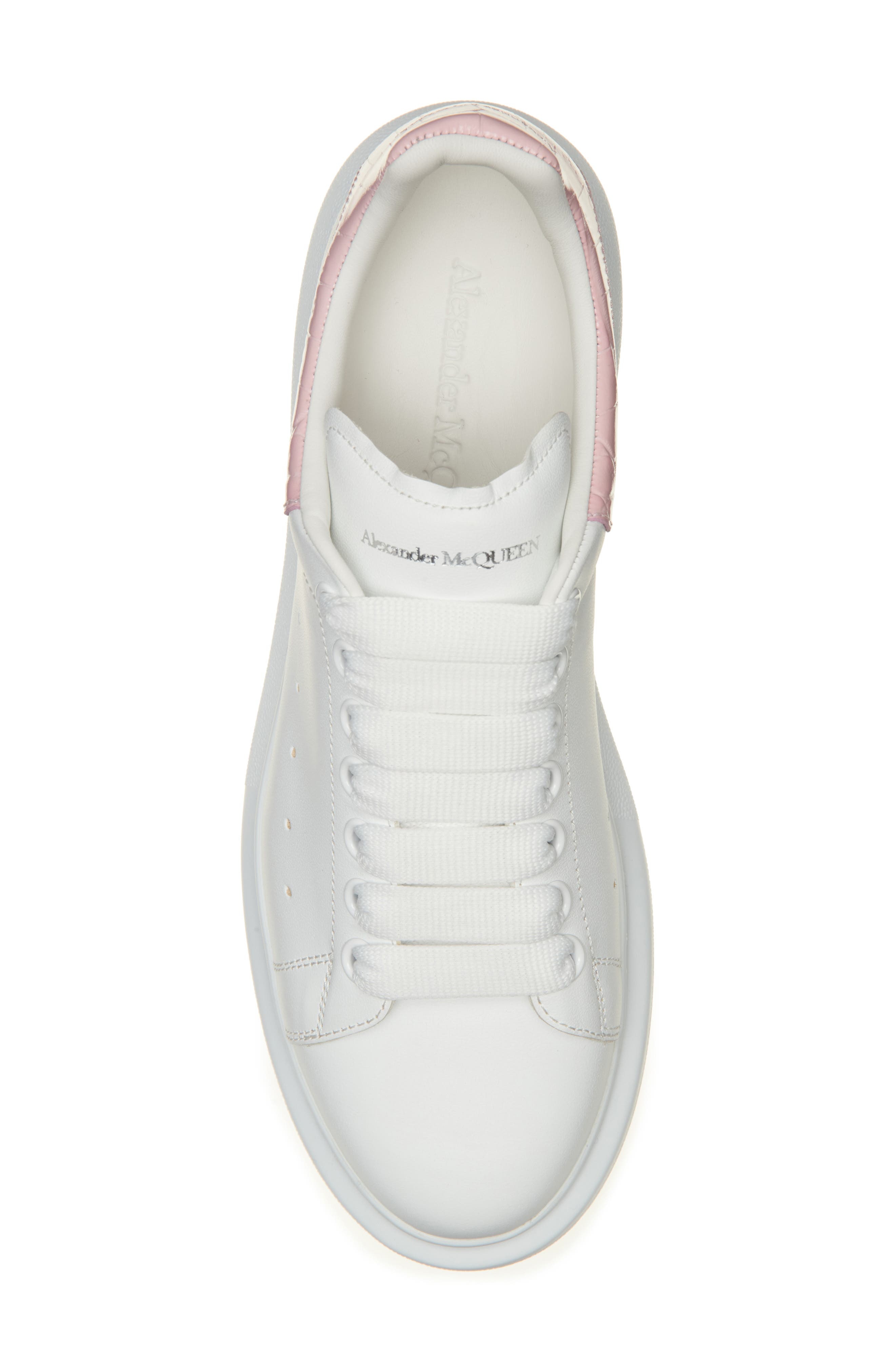McQueen Oversized Sneaker in White/Pink at Nordstrom - 5