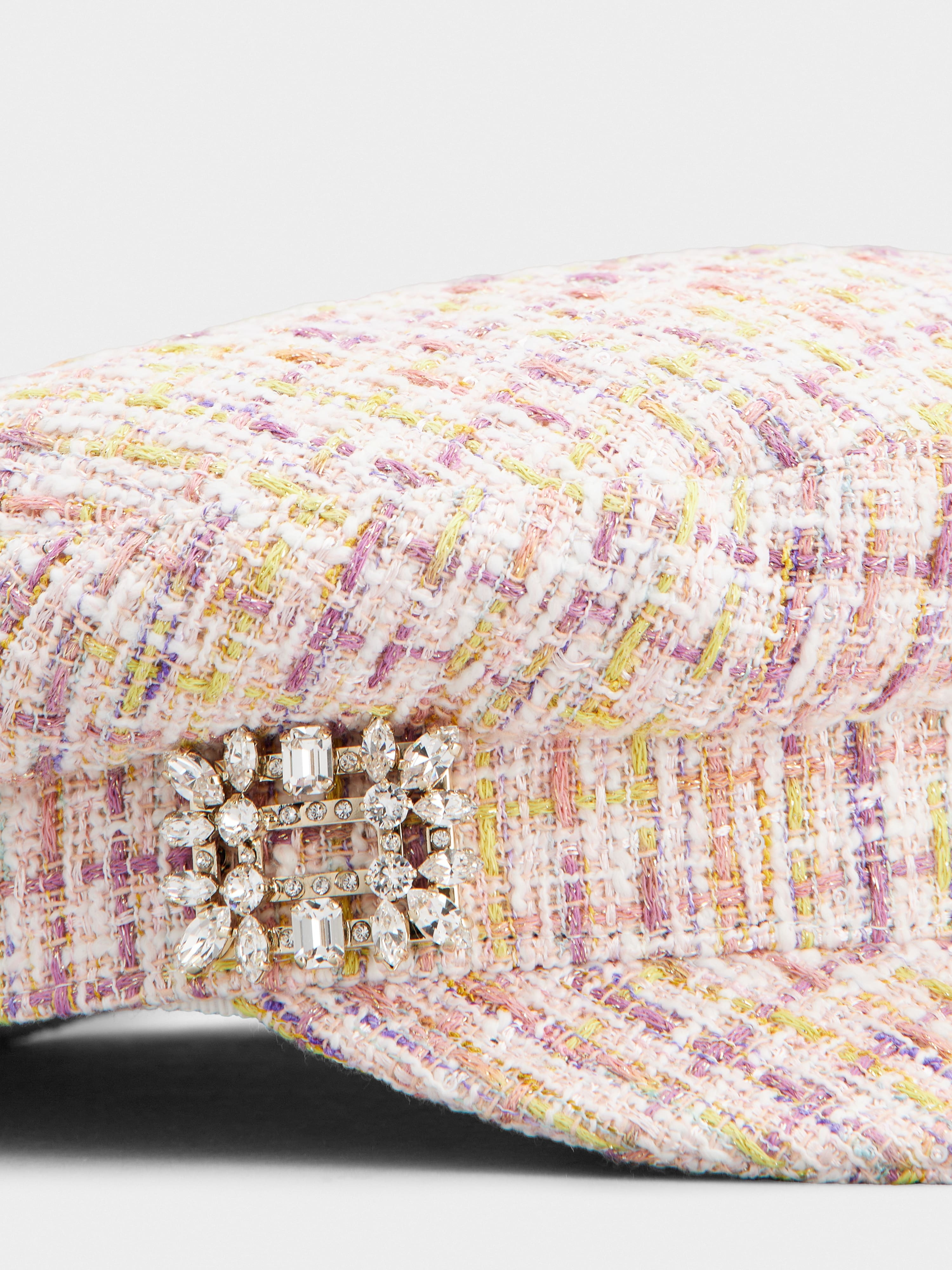 Roger Vivier Broche Vivier Buckle Sailor Cap in Bouclé