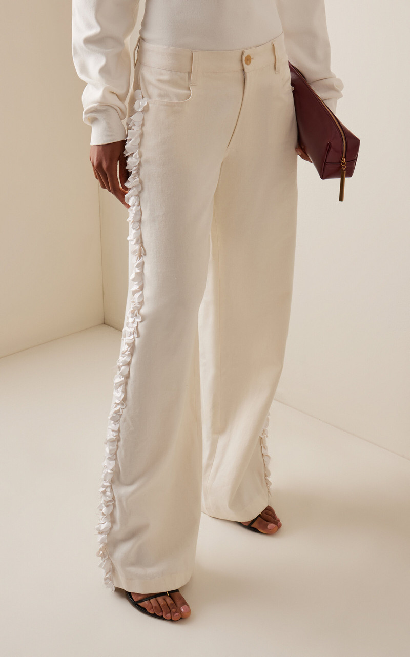 Burro Low-Rise Straight-Leg Jean white 3
