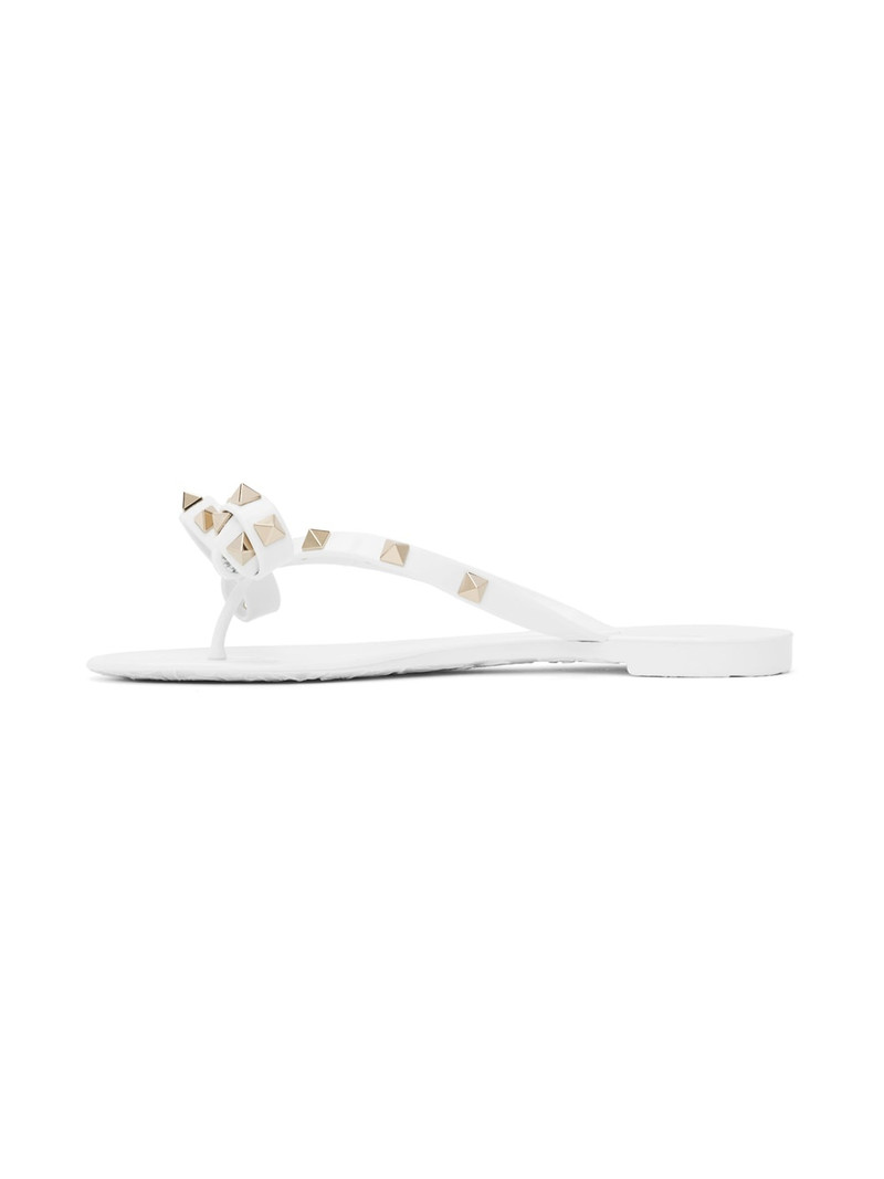 Valentino White Rockstud Sandals outlook