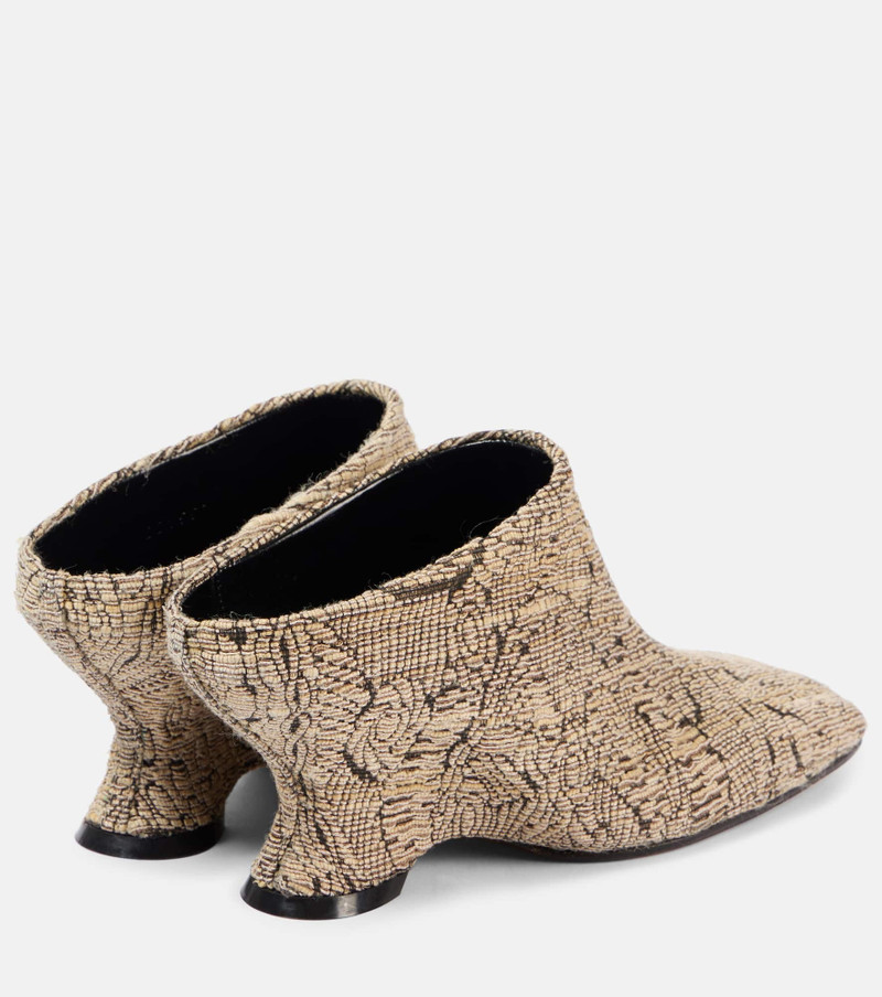 Dries Van Noten Jacquard wedge mules outlook