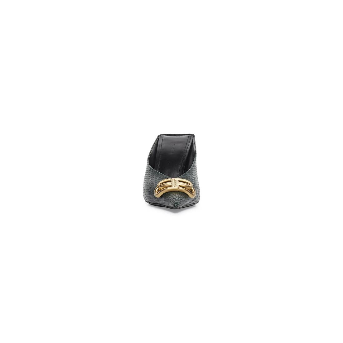 Women's Square Knife Bb 80mm Mule  in Green - 3