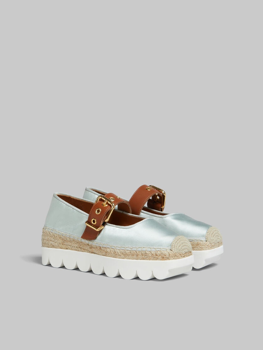 LIGHT BLUE SATIN PETAL ESPADRILLAS - 2