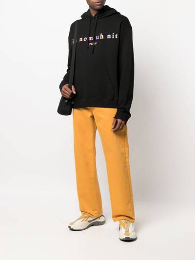 ih nom uh nit logo-print hoodie outlook