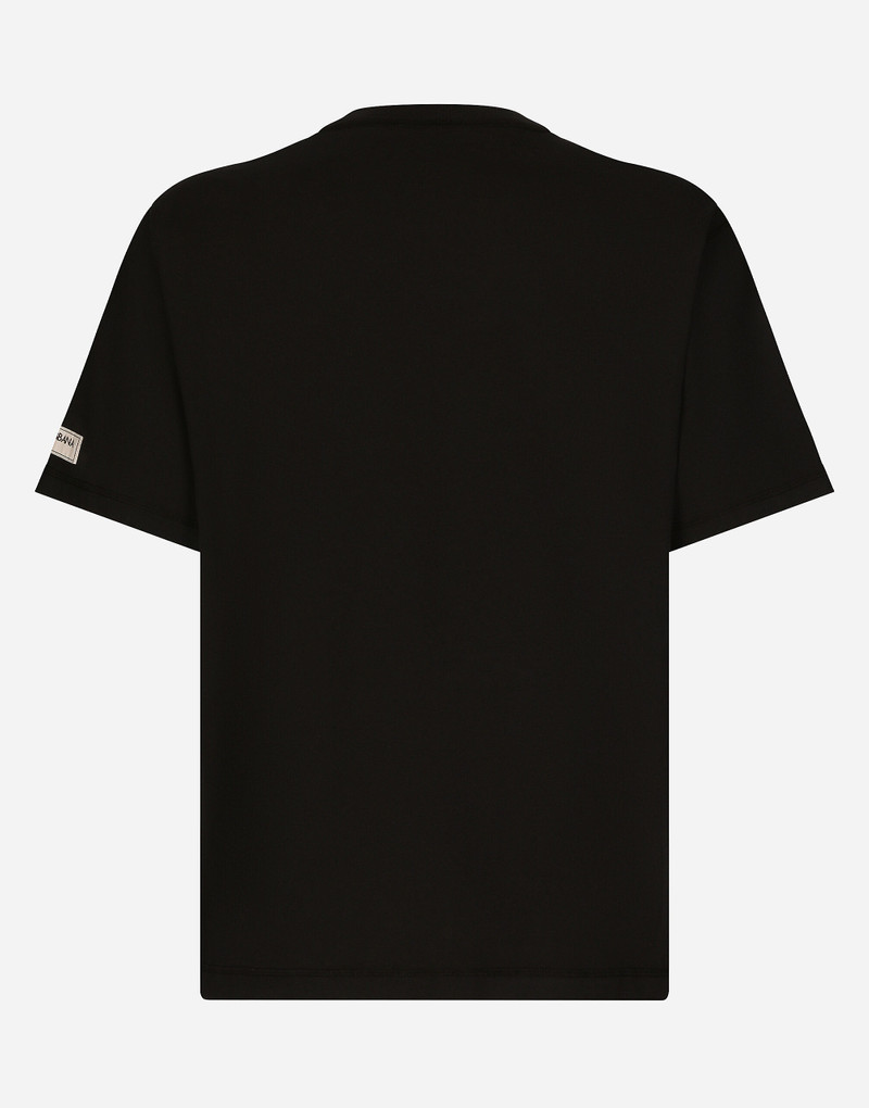 Cotton T-shirt with Dolce&Gabbana logo print 8