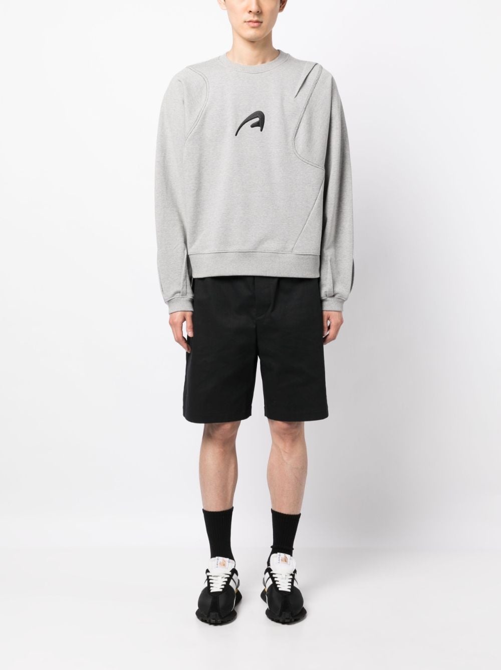 embroidered cotton sweatshirt - 2