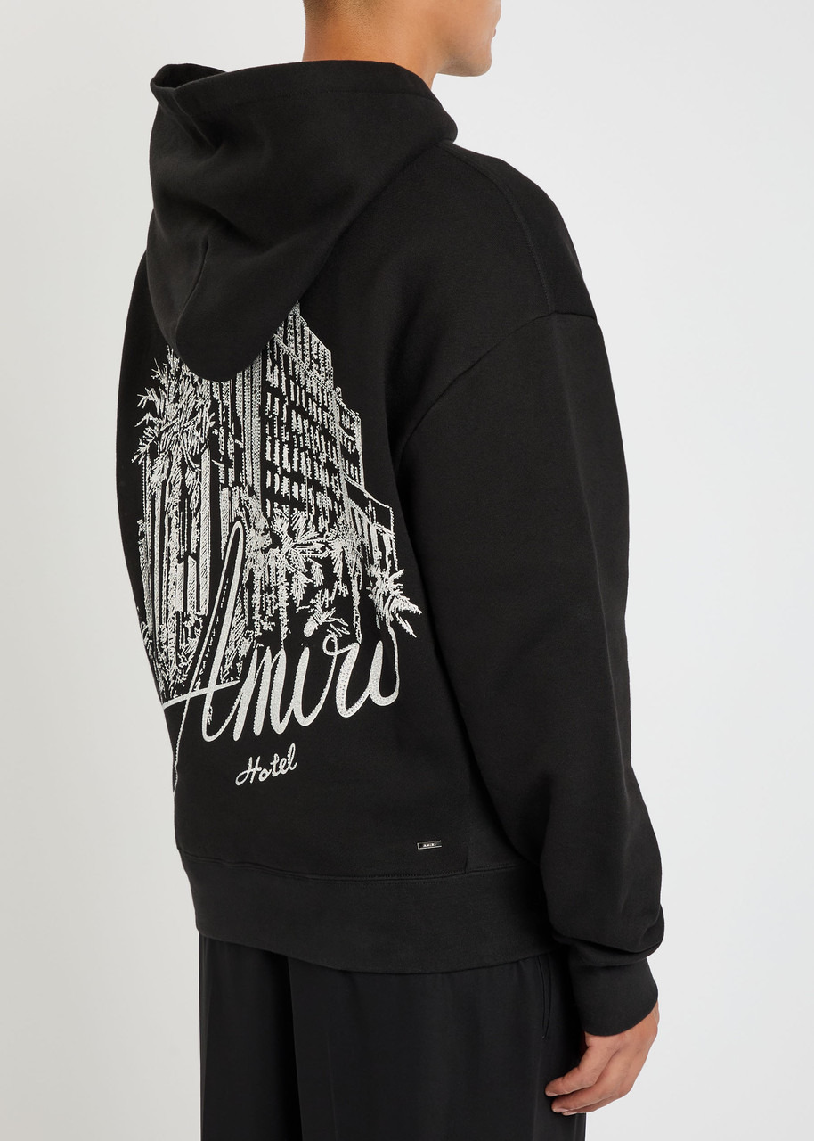 Amiri Hotel Crystal-embellished Hooded Cotton Sweatshirt - 3