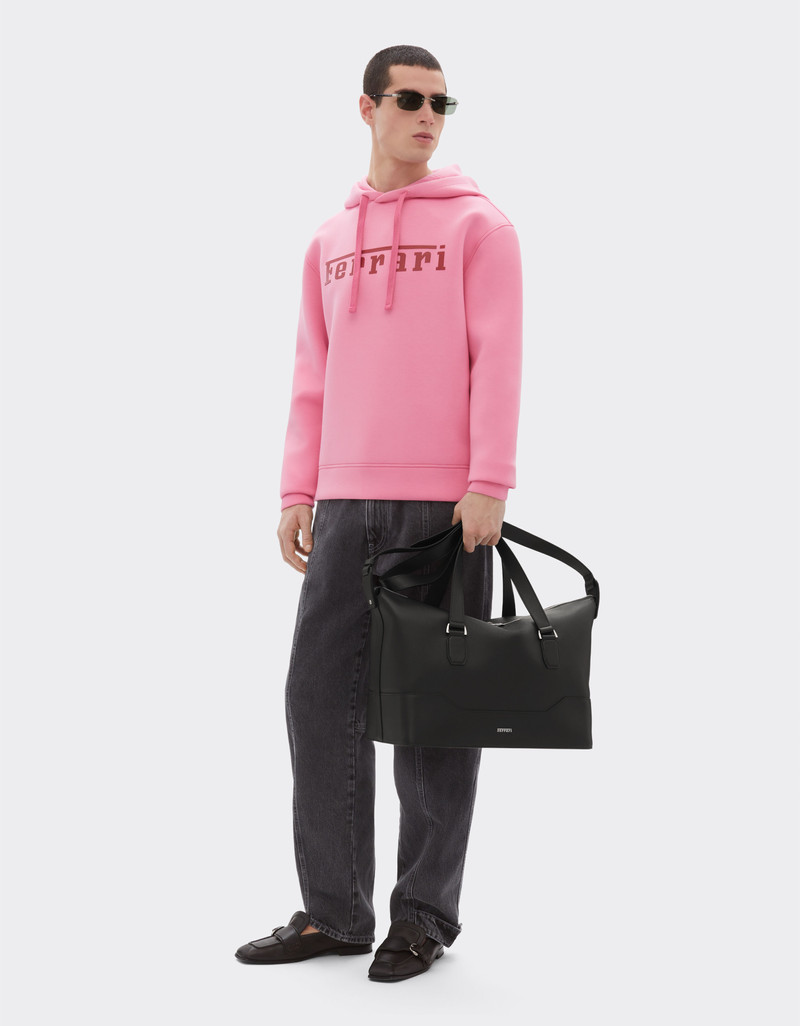 Garnet leather duffle bag 3