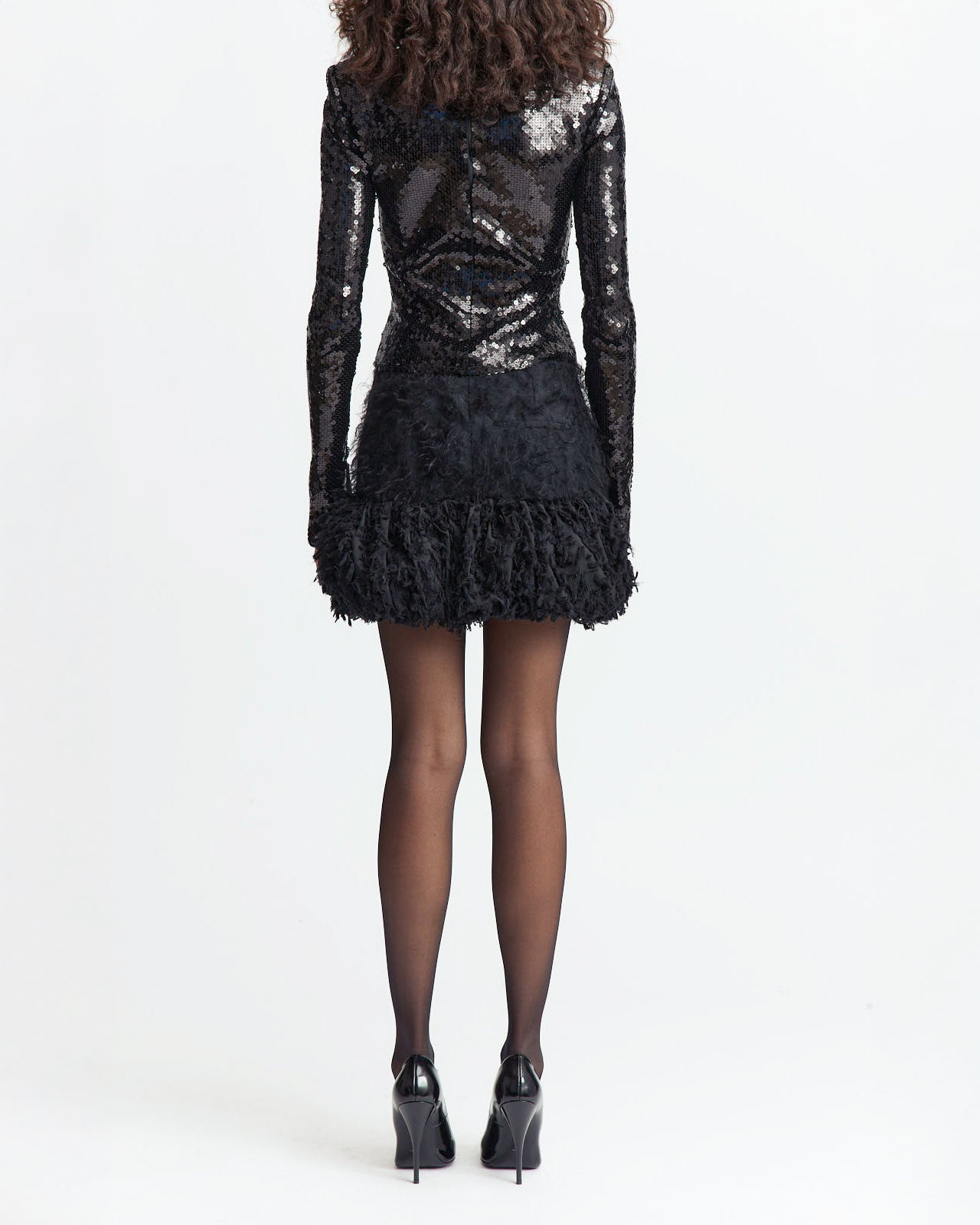 VIERA MINI SKIRT IN FINE TEXTURE - 4