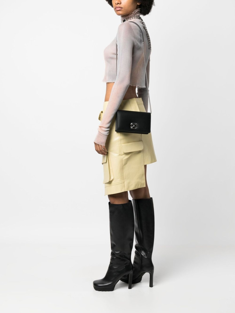 Off-White Arrows-motif leather cross-body bag outlook
