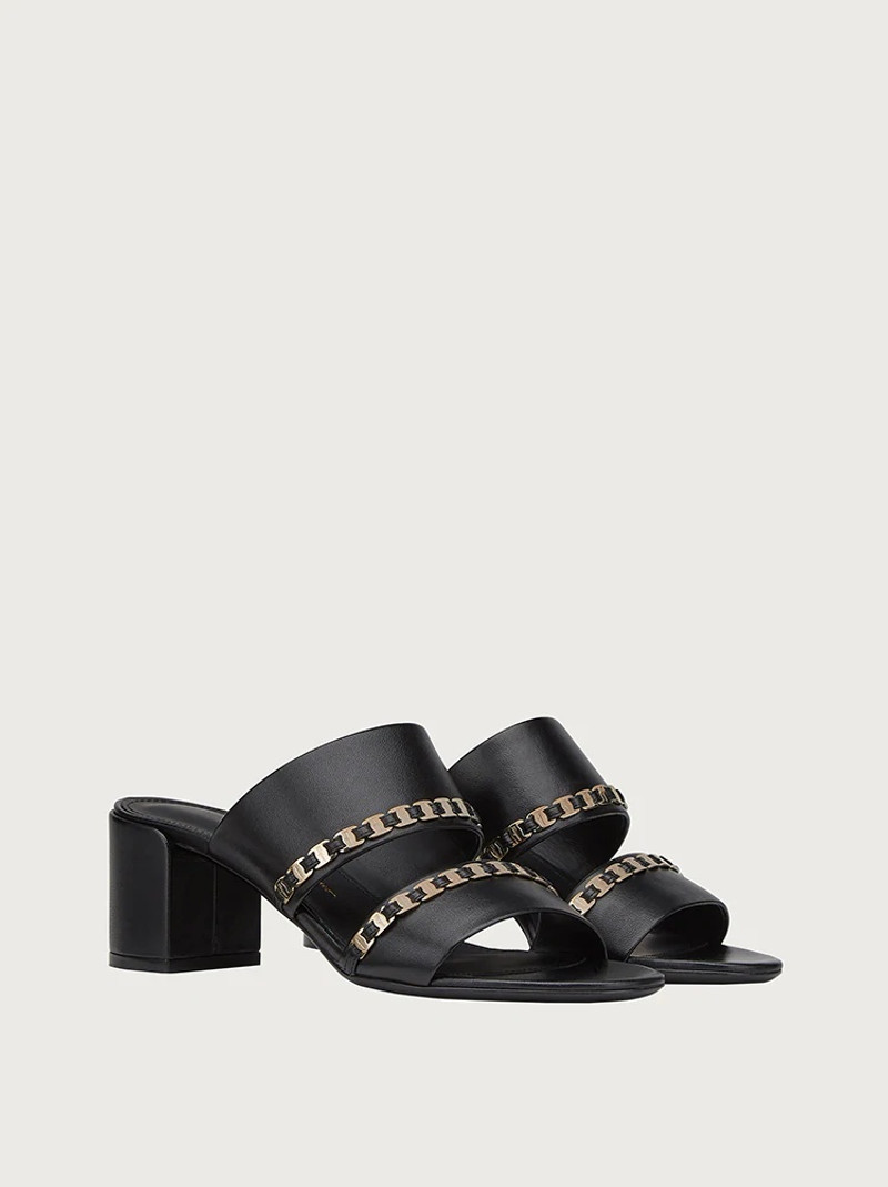 FERRAGAMO VARA CHAIN SANDAL outlook