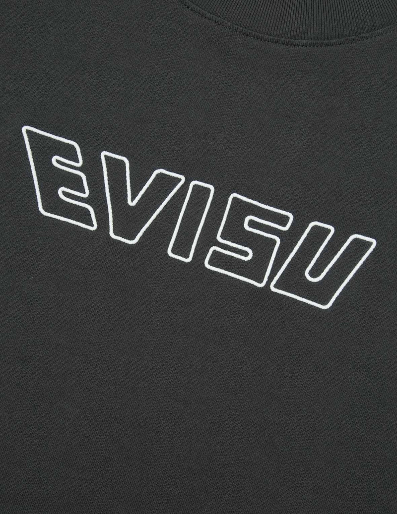 LOGO EMBROIDERY AND "SOARING SEAGULL AND DANCING CARP" PRINT RELAX FIT T-SHIRT 8