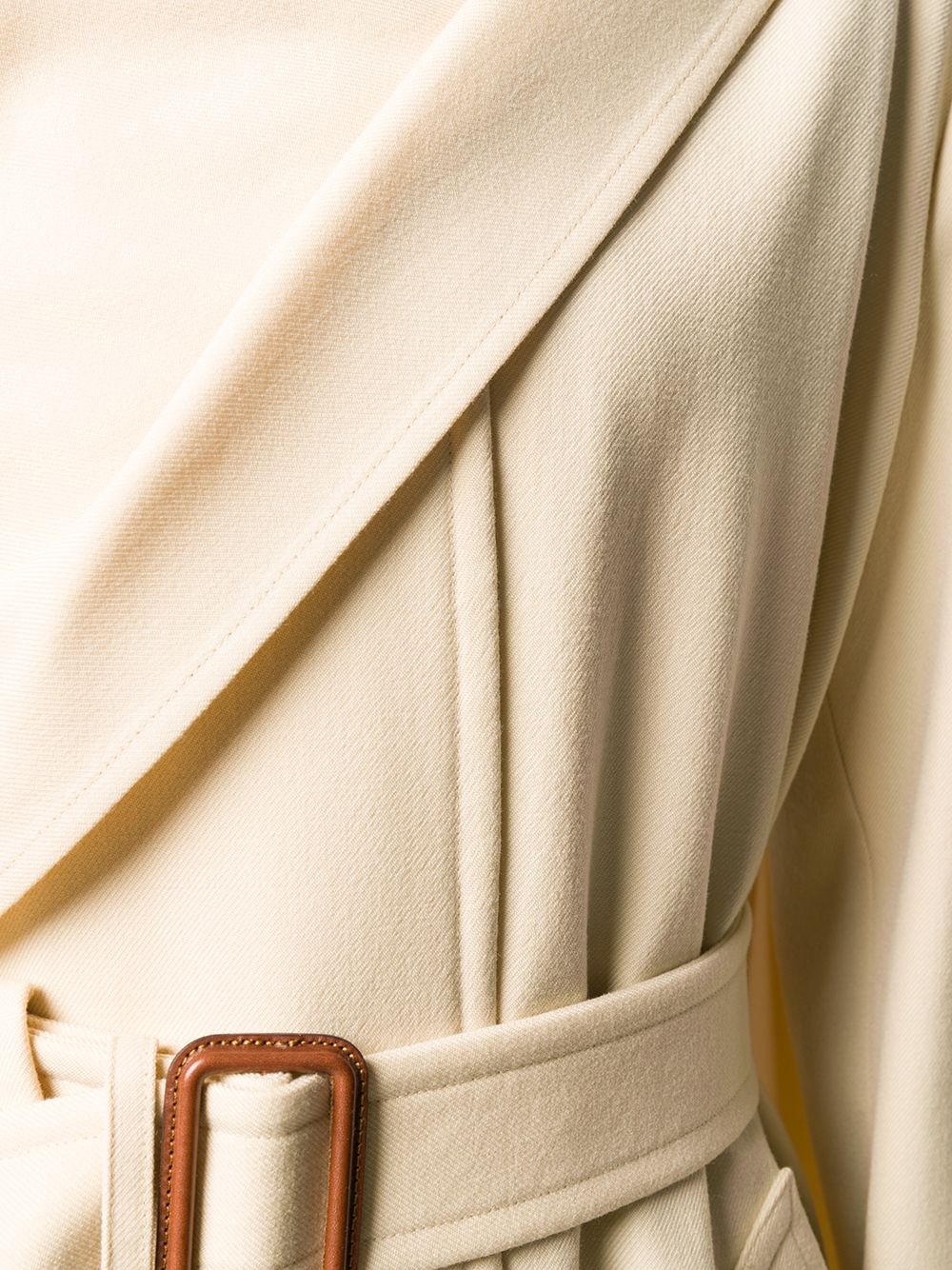 scarf detail trench coat - 5