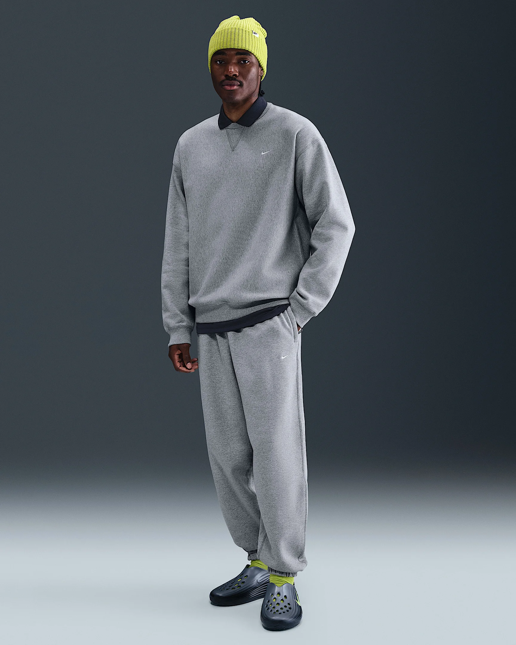 Nike Solo Swoosh Men's Cuffed Fleece Pants - 1