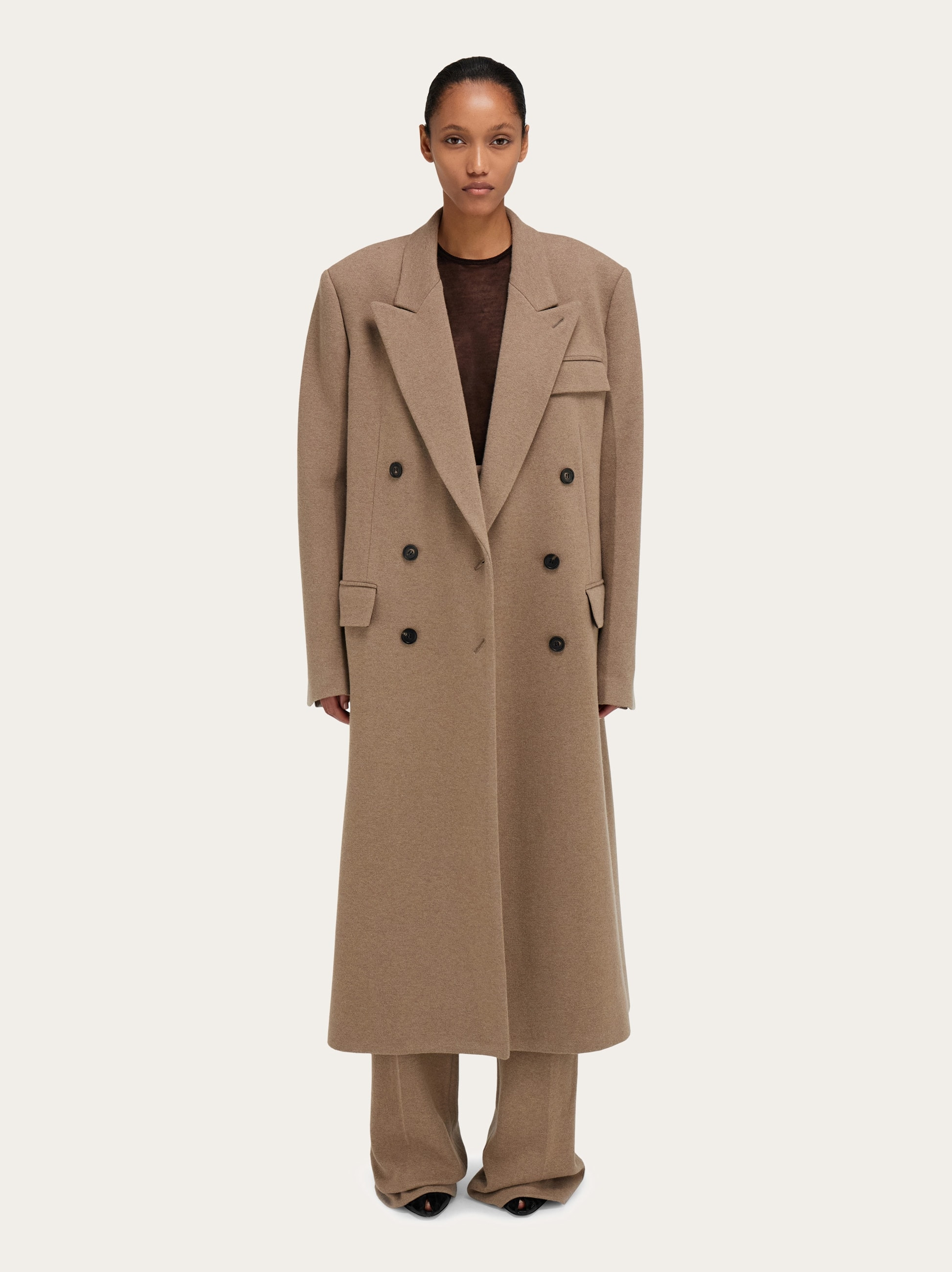 Oversize coat in jersey - 7
