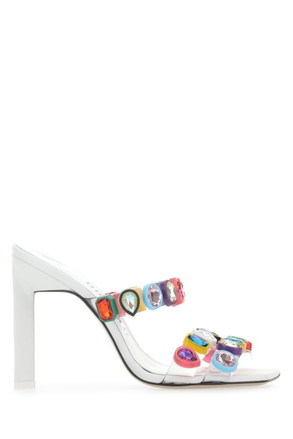 THE ATTICO THE ATTICO Embellished Pvc Nanci Mules | luosophy
