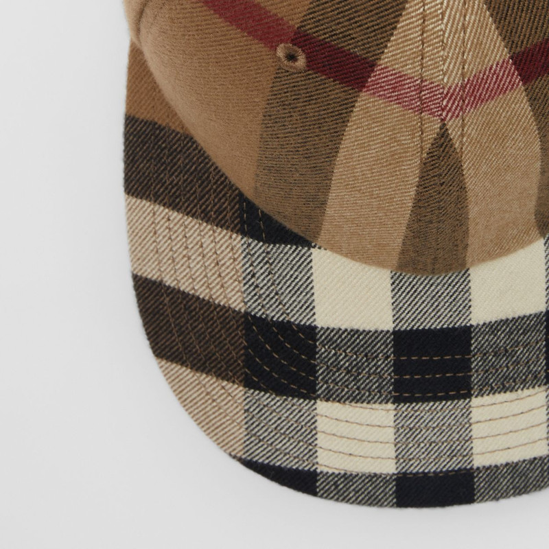 Leather Hairband Check Reconstructed Cap 6