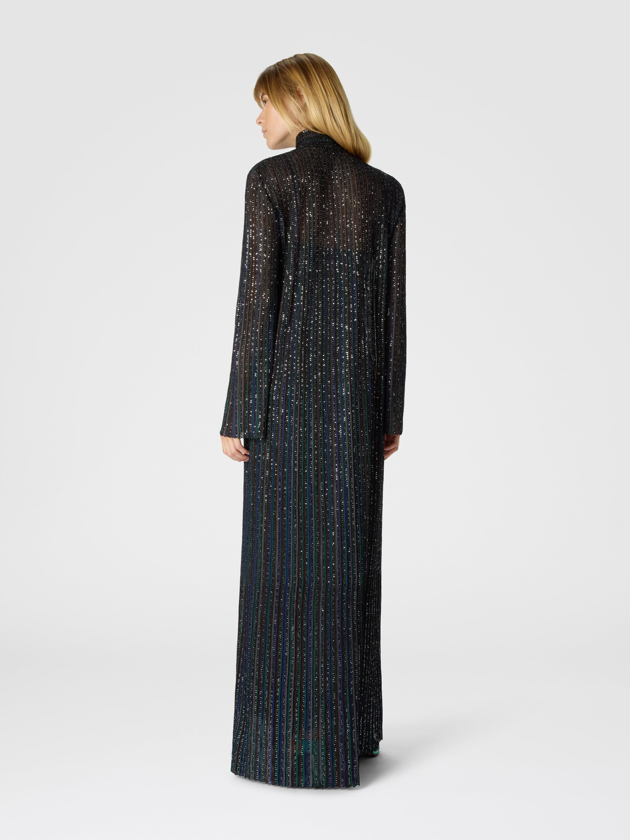 Missoni Long Button-down Dress With Lamé Stripes And Long Sleeves in Multicoloured at Nordstrom - 3