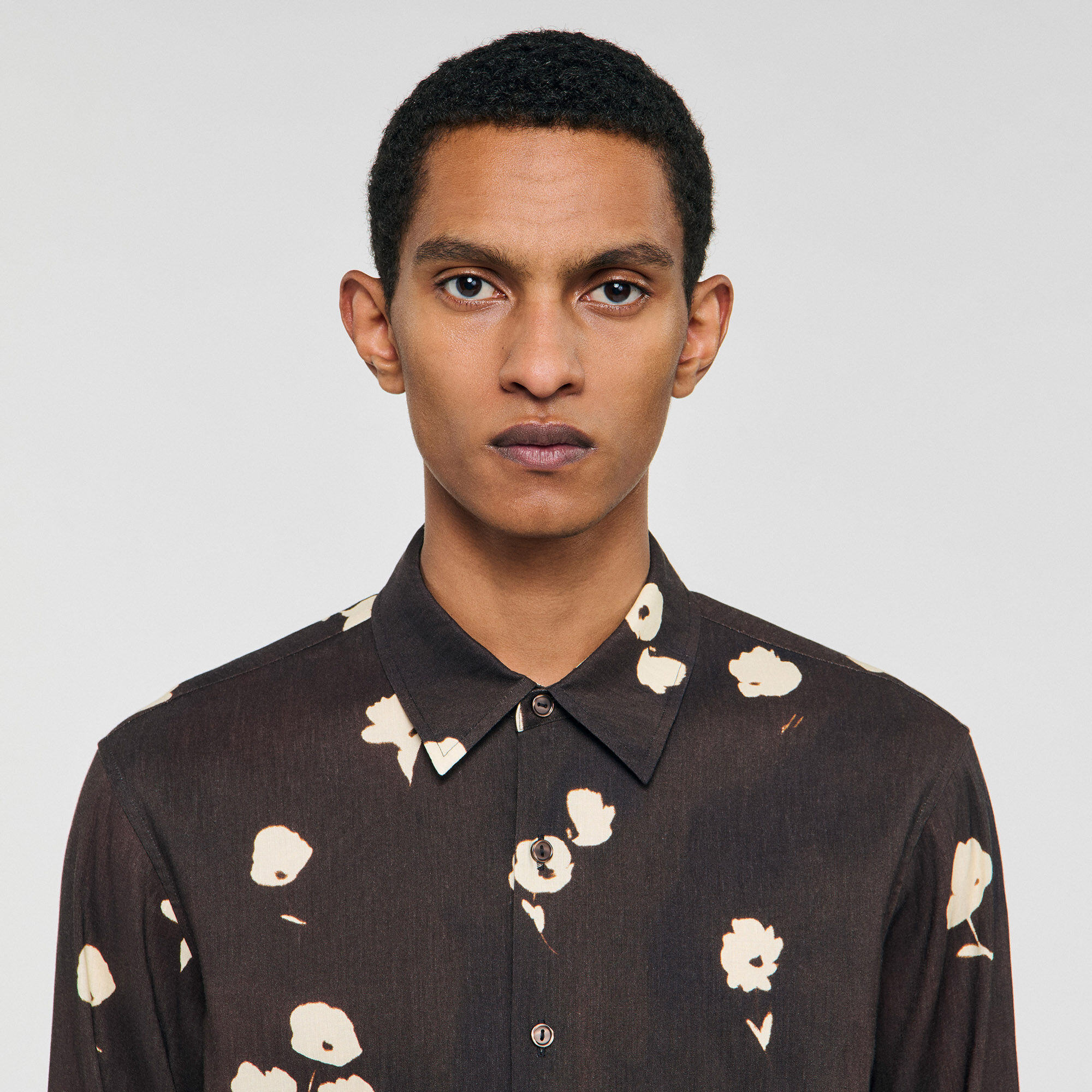 FLORAL PRINT LINEN SHIRT - 3