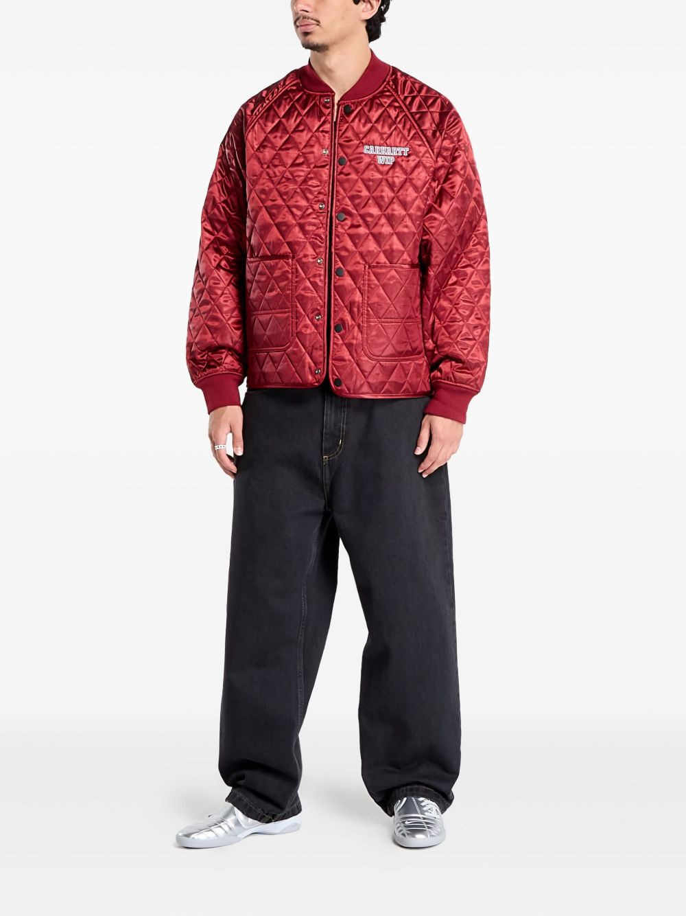 embroidered-logo jacket - 2