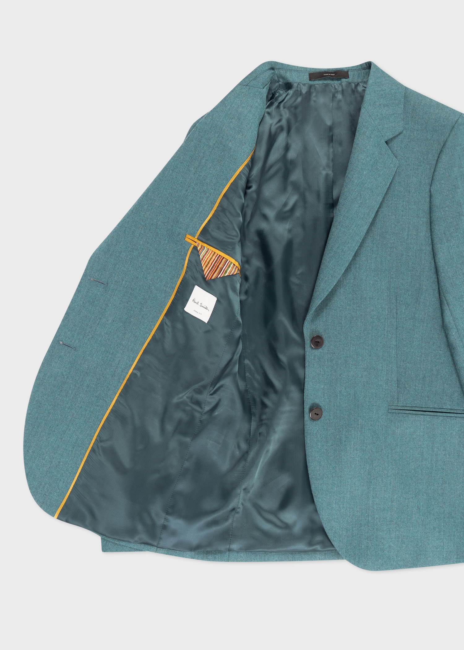 Teal Wool-Cashmere Blazer - 4