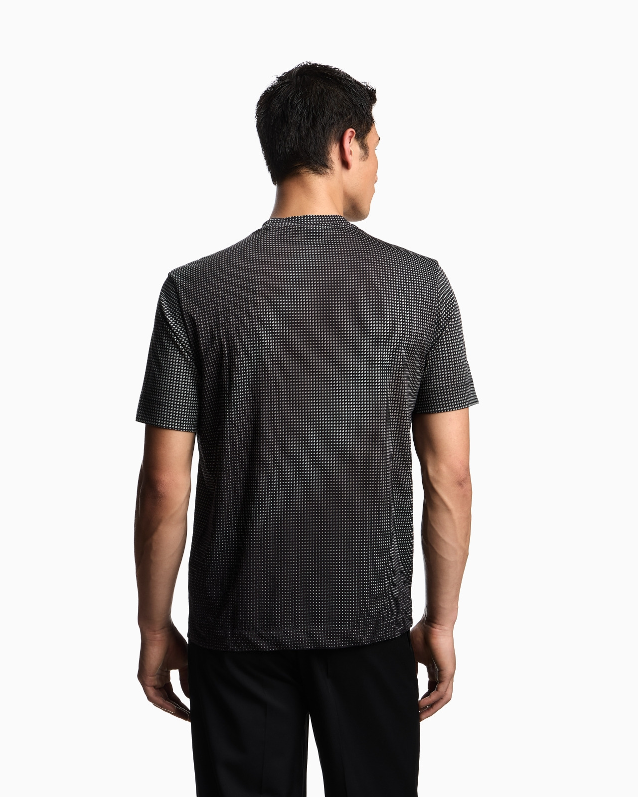 ASV JERSEY T-SHIRT WITH ALL-OVER OP-ART PRINT - 3