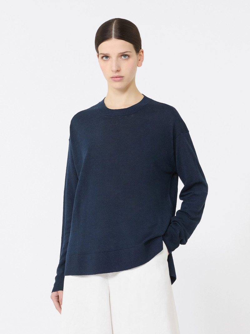 FIORIRE Linen yarn sweater - NAVY 3